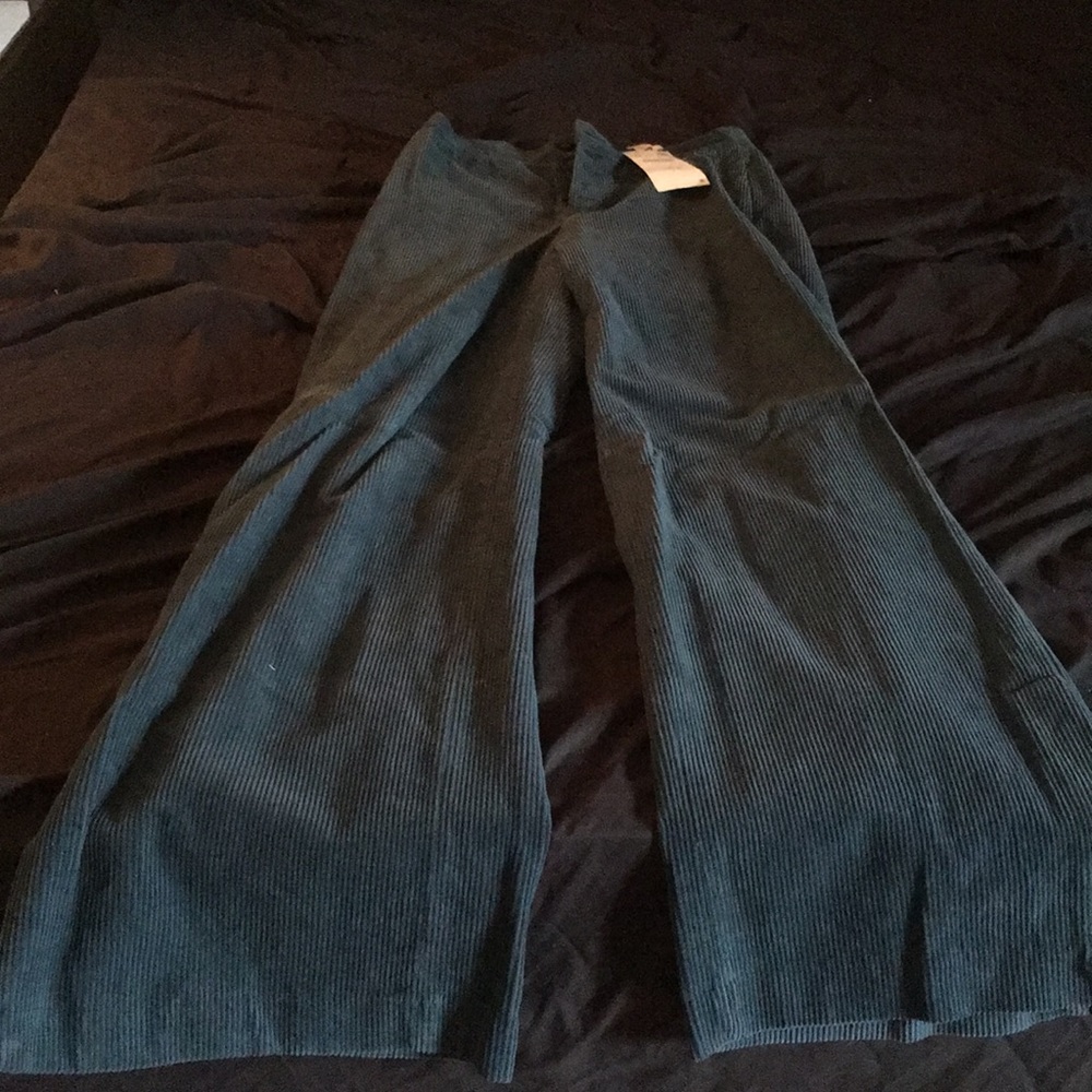 High waist corduroy flare pants